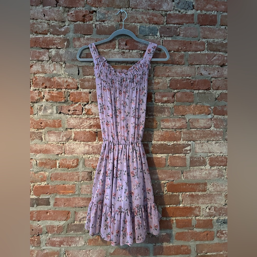 💜💗 NWOT Zara open back floral dress size Small